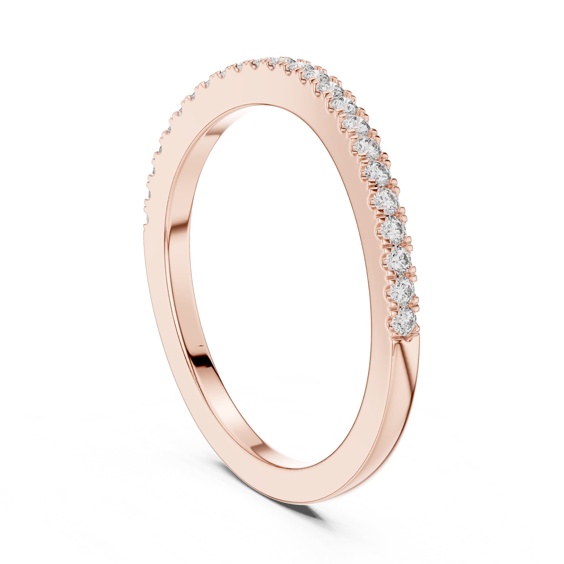 Round Pave Lab Grown Diamond Ring