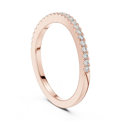 Round Pave Lab Grown Diamond Ring