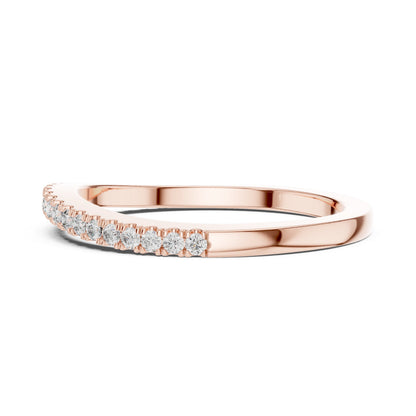 Round Pave Lab Grown Diamond Ring