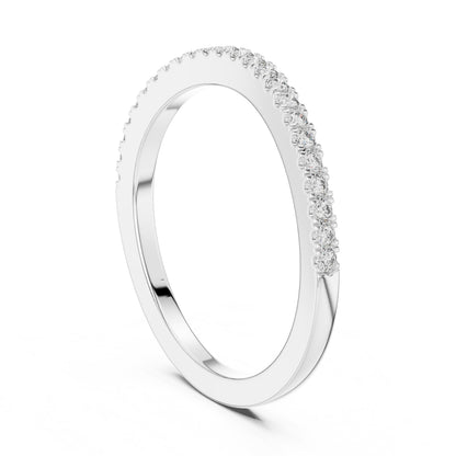 Round Pave Lab Grown Diamond Ring