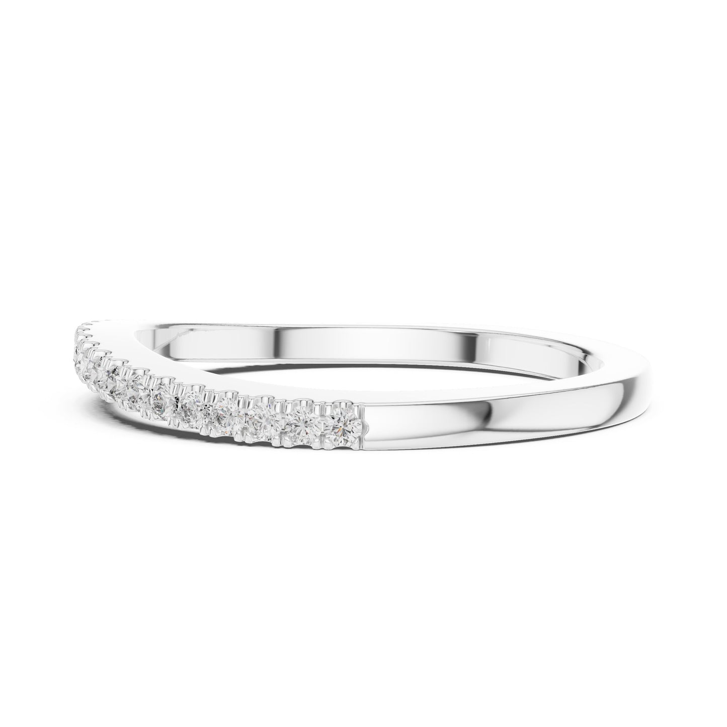 Round Pave Lab Grown Diamond Ring