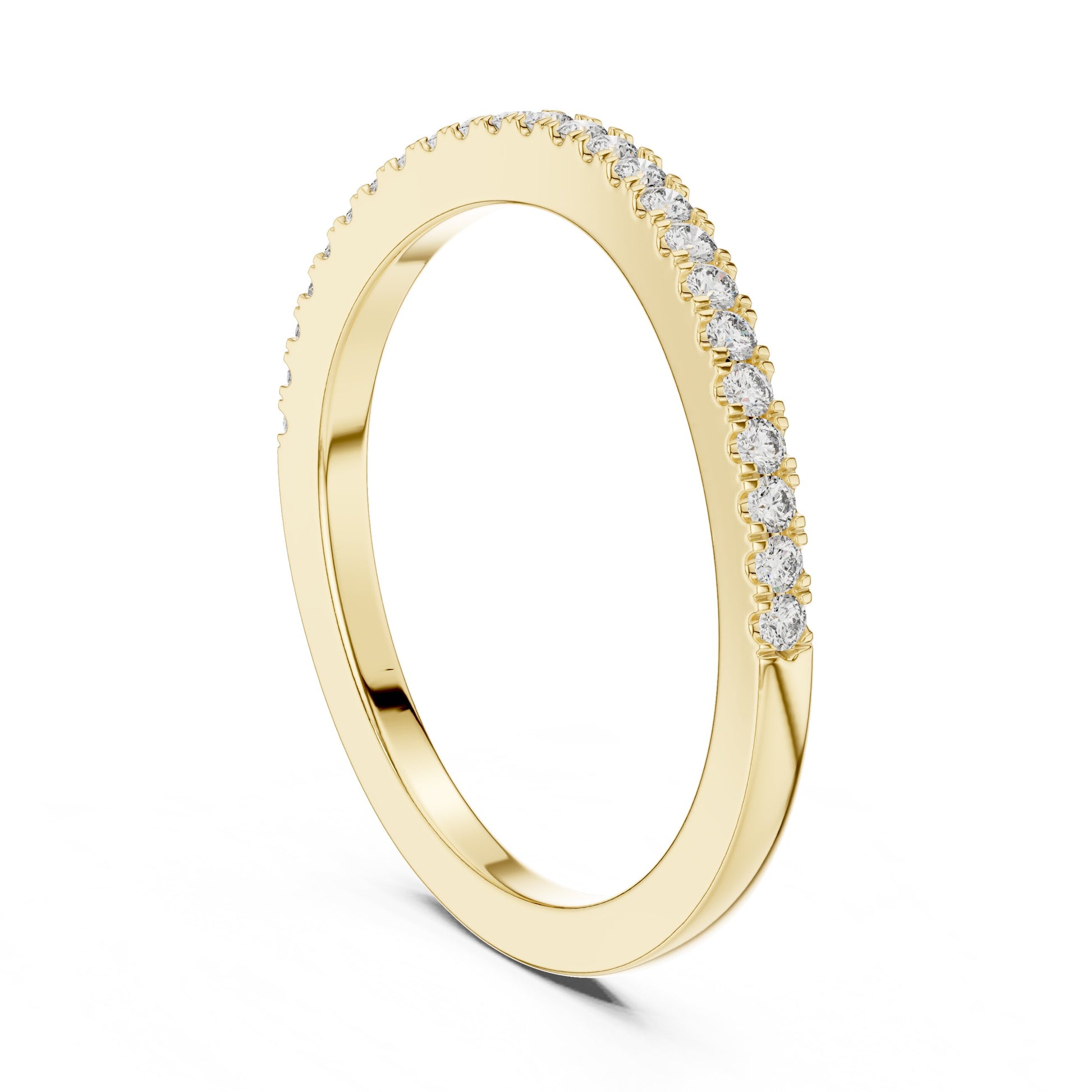 Round Pave Lab Grown Diamond Ring