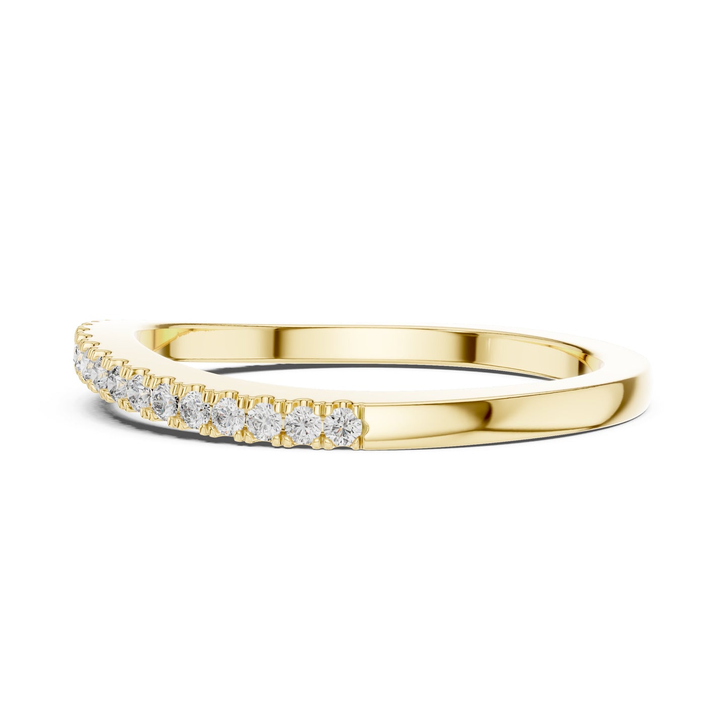 Round Pave Lab Grown Diamond Ring