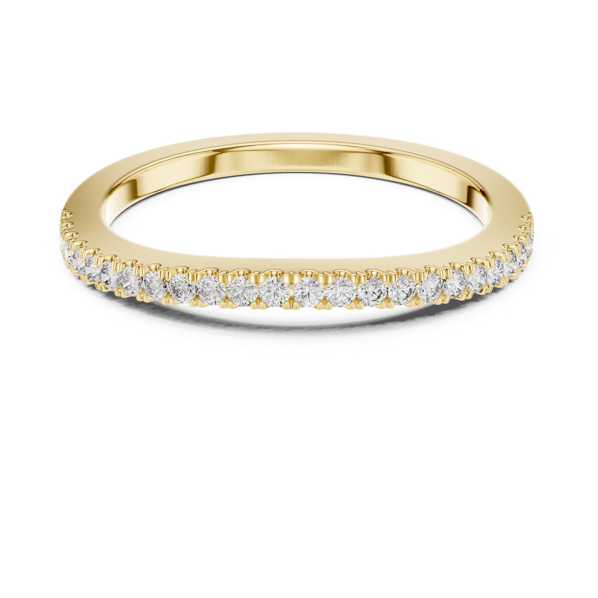 Round Pave Lab Grown Diamond Ring