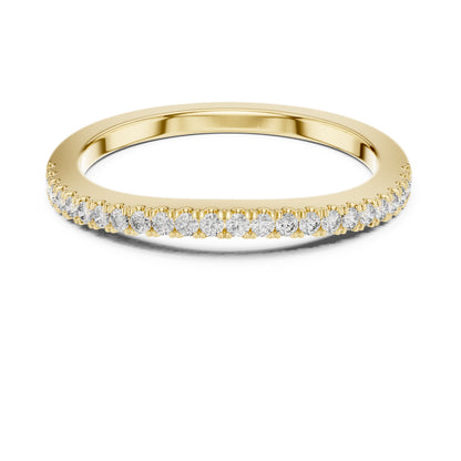Round Pave Lab Grown Diamond Ring