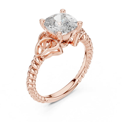 Mixed Shape Lab Grown Diamond Halo Ring