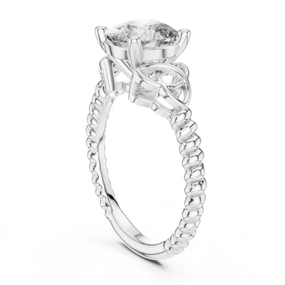 Mixed Shape Lab Grown Diamond Halo Ring