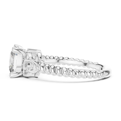 Mixed Shape Lab Grown Diamond Halo Ring