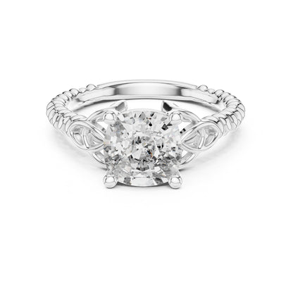 Mixed Shape Lab Grown Diamond Halo Ring