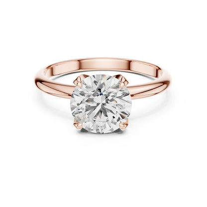 Round Solitaire Lab Grown Diamond Ring