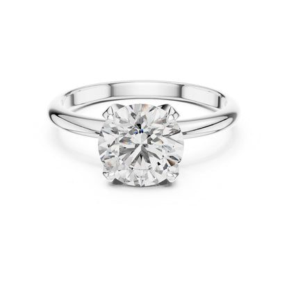 Round Solitaire Lab Grown Diamond Ring