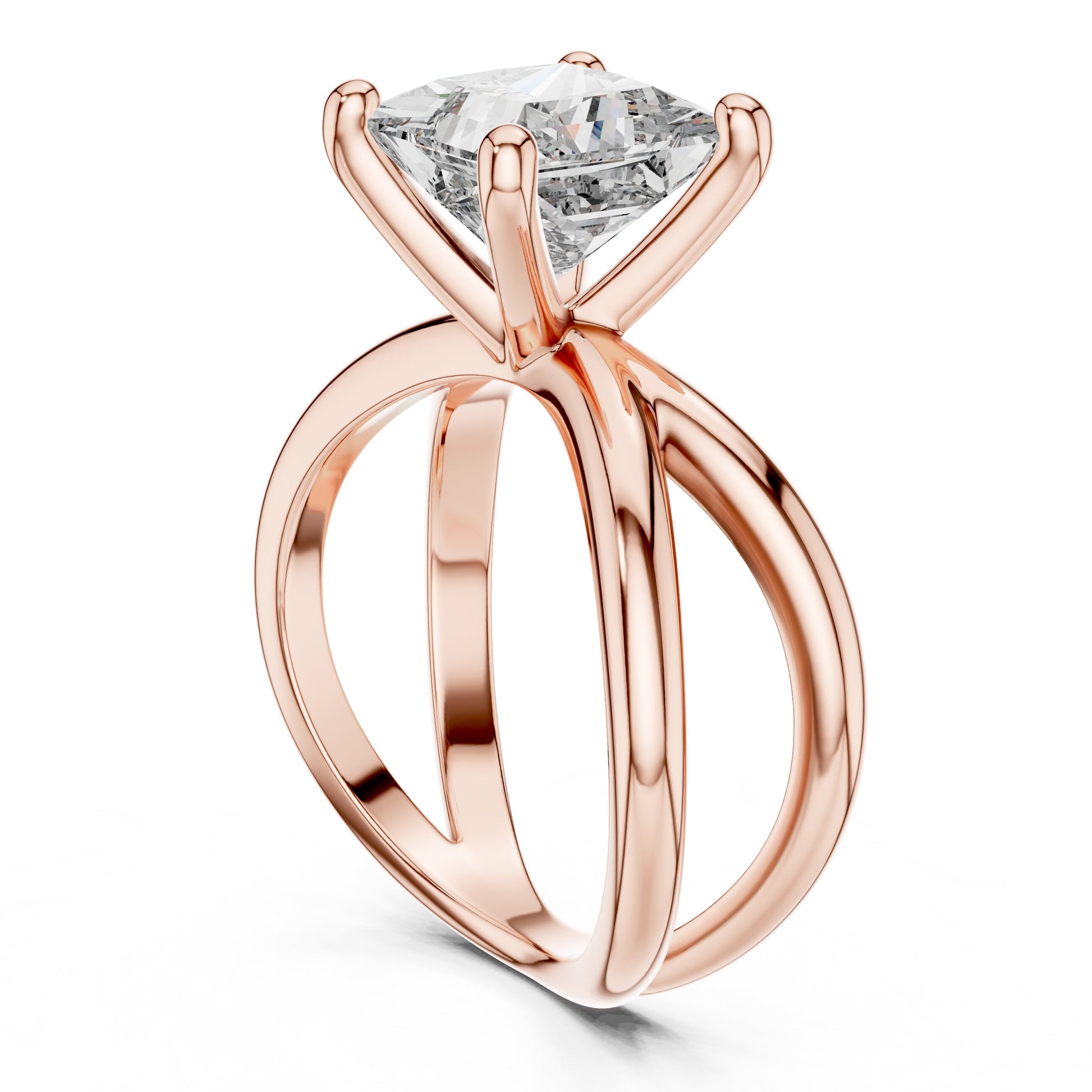 Cushion Solitaire Lab Grown Diamond Ring