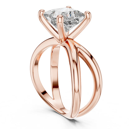 Cushion Solitaire Lab Grown Diamond Ring