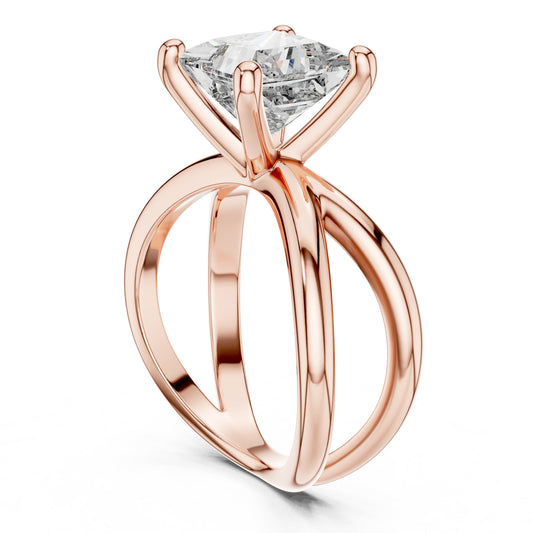 Cushion Solitaire Lab Grown Diamond Ring