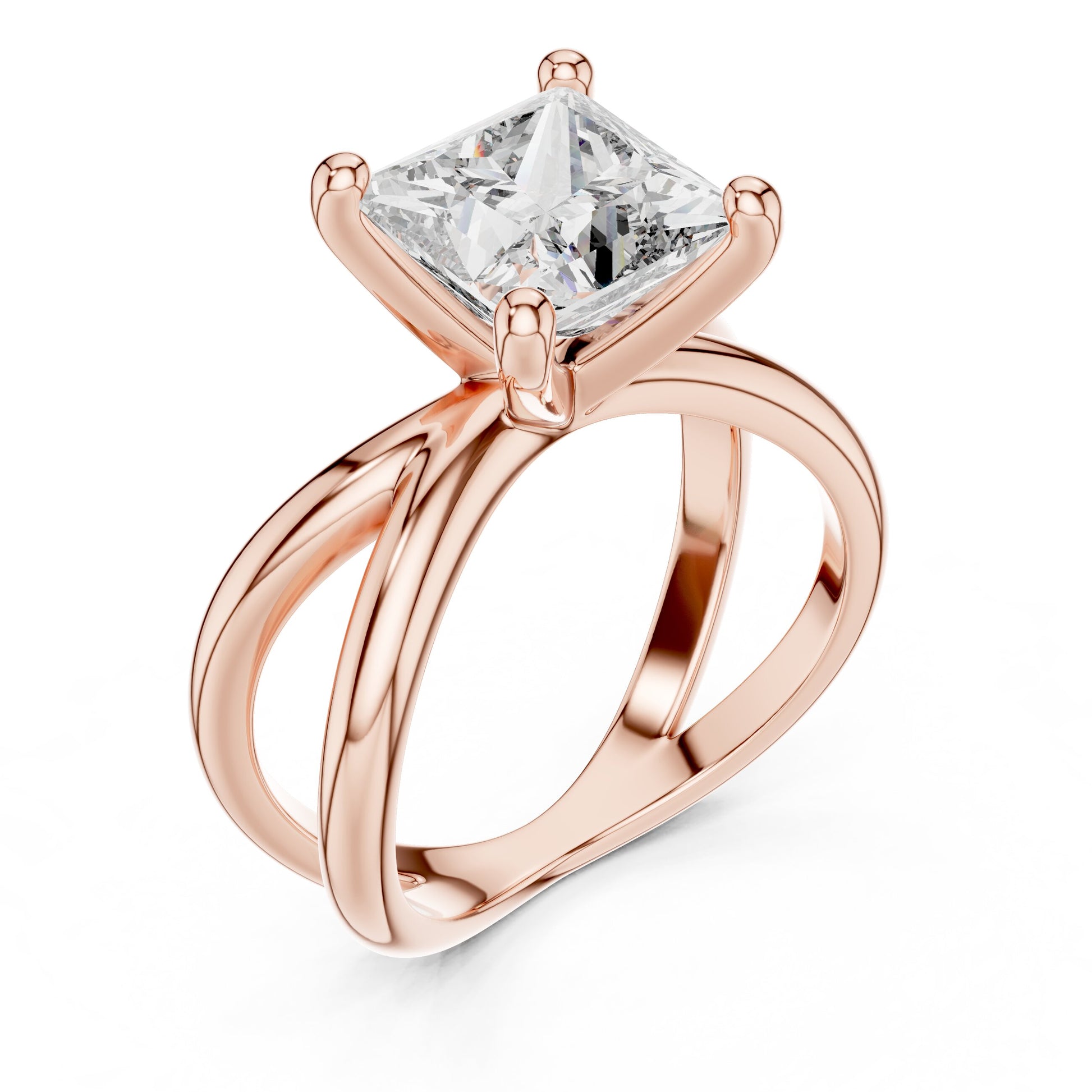 Cushion Solitaire Lab Grown Diamond Ring