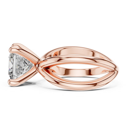 Cushion Solitaire Lab Grown Diamond Ring