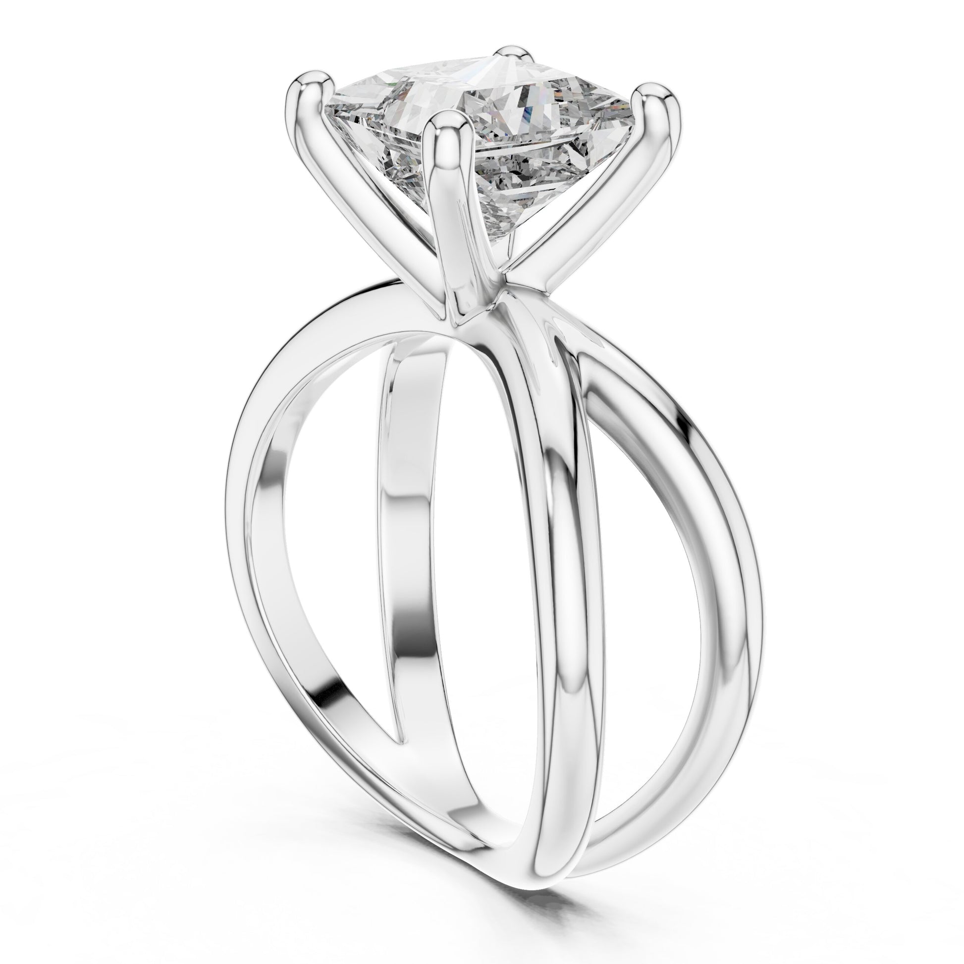 Cushion Solitaire Lab Grown Diamond Ring