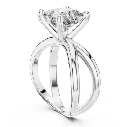 Cushion Solitaire Lab Grown Diamond Ring