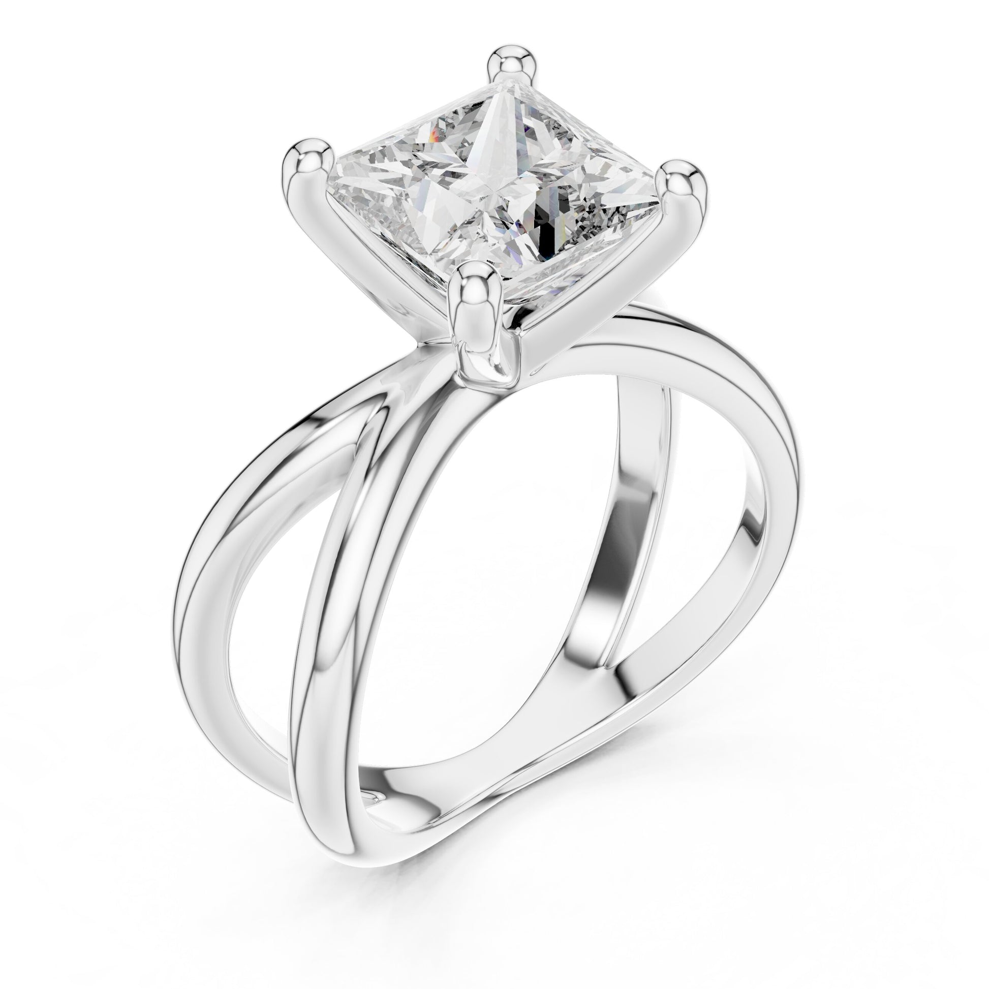 Cushion Solitaire Lab Grown Diamond Ring
