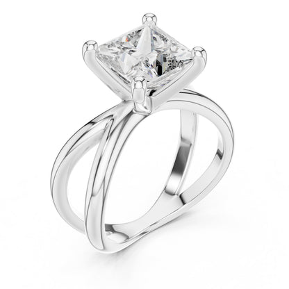 Cushion Solitaire Lab Grown Diamond Ring