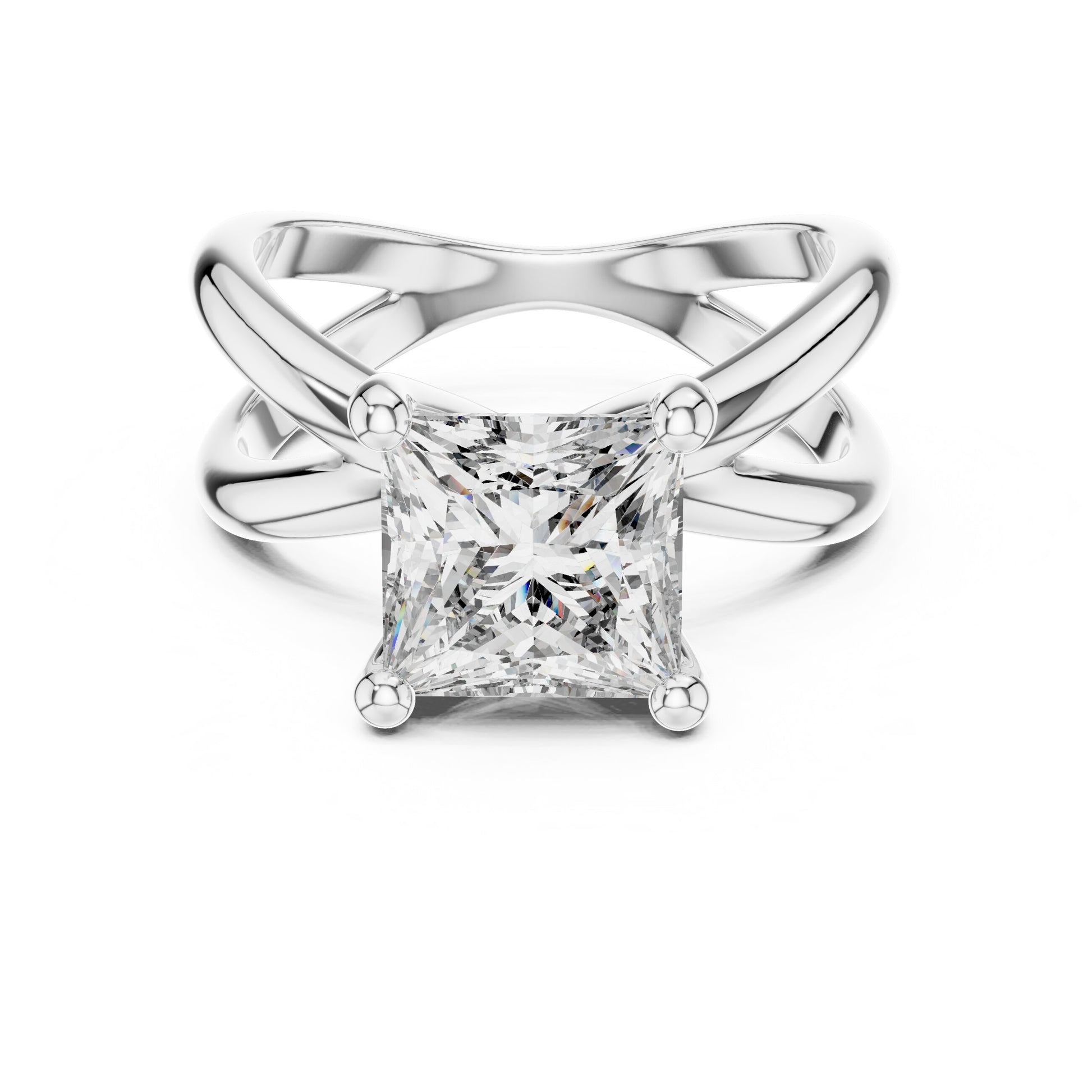 Cushion Solitaire Lab Grown Diamond Ring