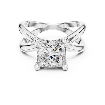 Cushion Solitaire Lab Grown Diamond Ring