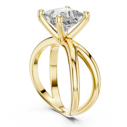 Cushion Solitaire Lab Grown Diamond Ring