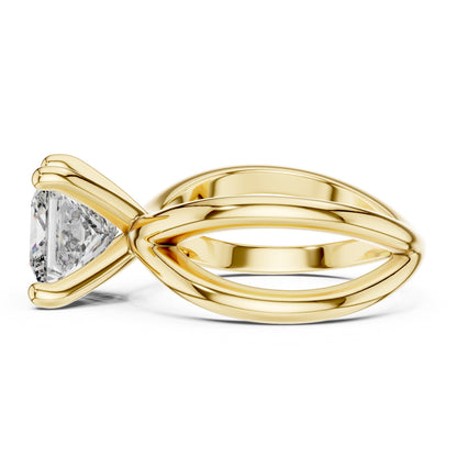 Cushion Solitaire Lab Grown Diamond Ring