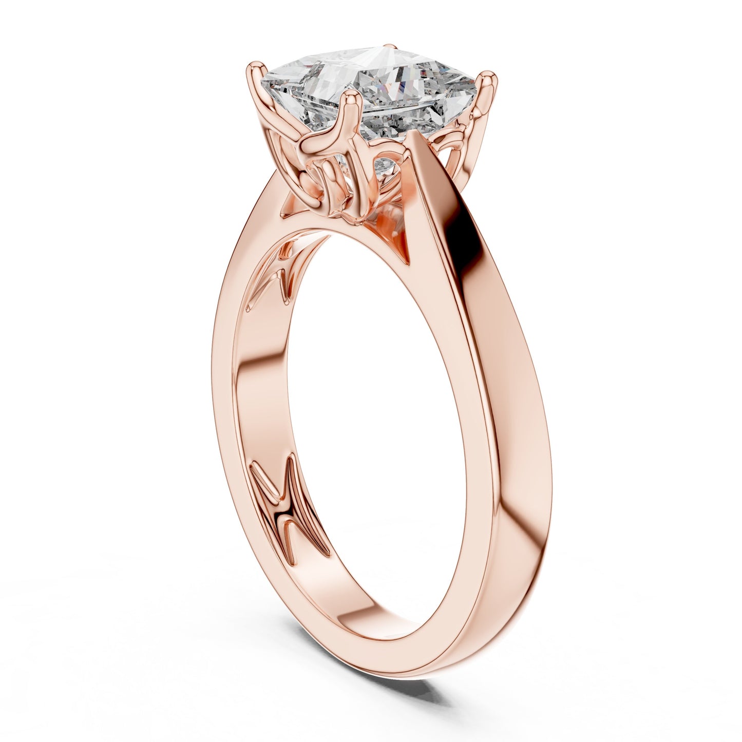 Cushion Solitaire Lab Grown Diamond Ring