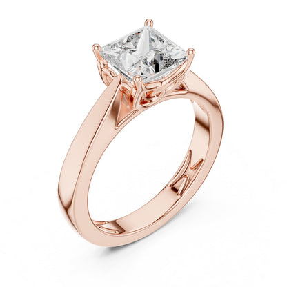 Cushion Solitaire Lab Grown Diamond Ring