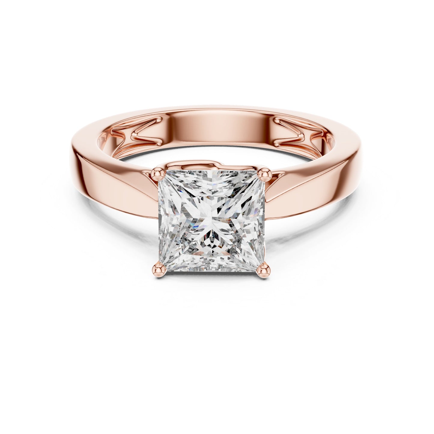Cushion Solitaire Lab Grown Diamond Ring
