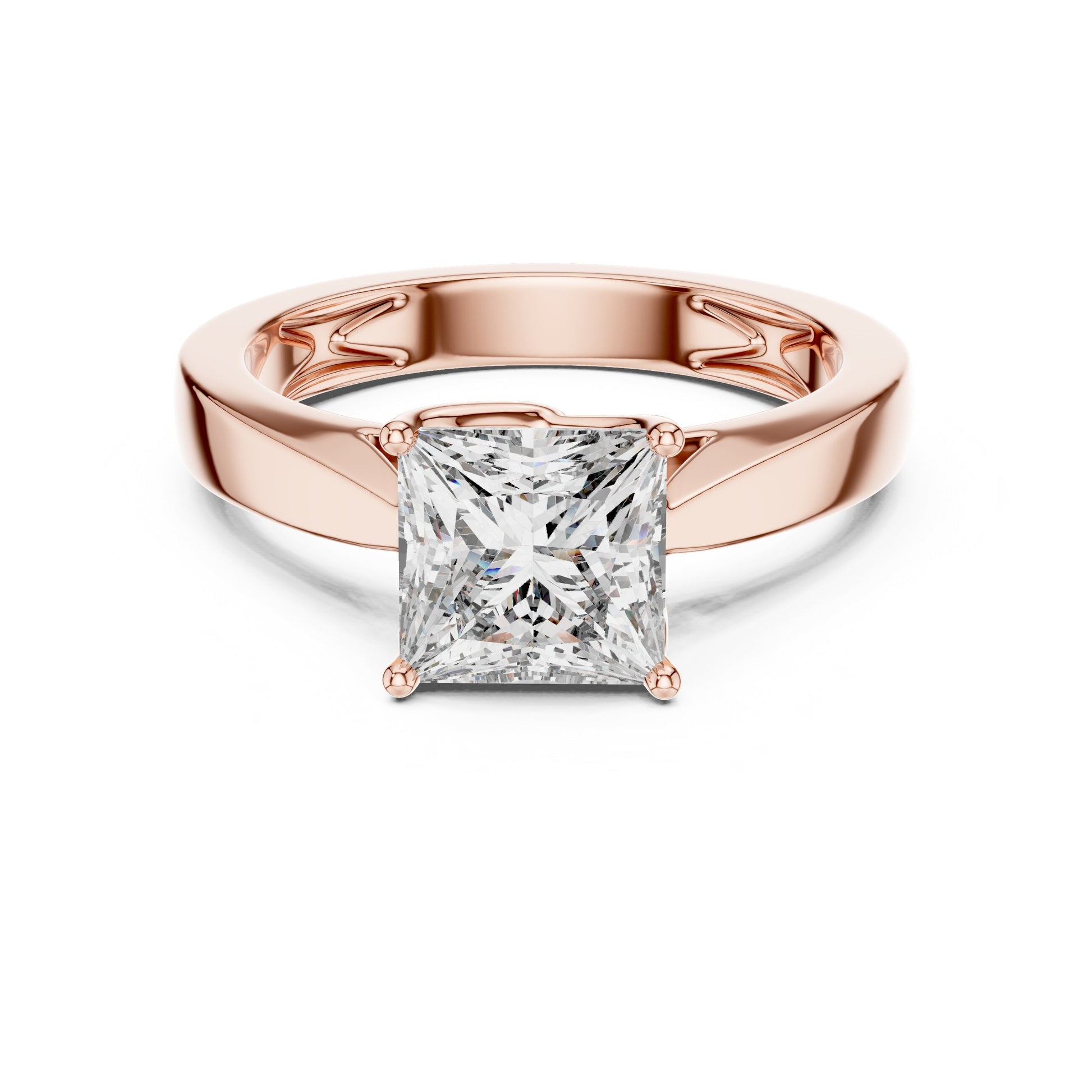 Cushion Solitaire Lab Grown Diamond Ring