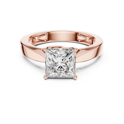 Cushion Solitaire Lab Grown Diamond Ring