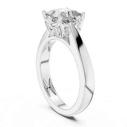 Cushion Solitaire Lab Grown Diamond Ring