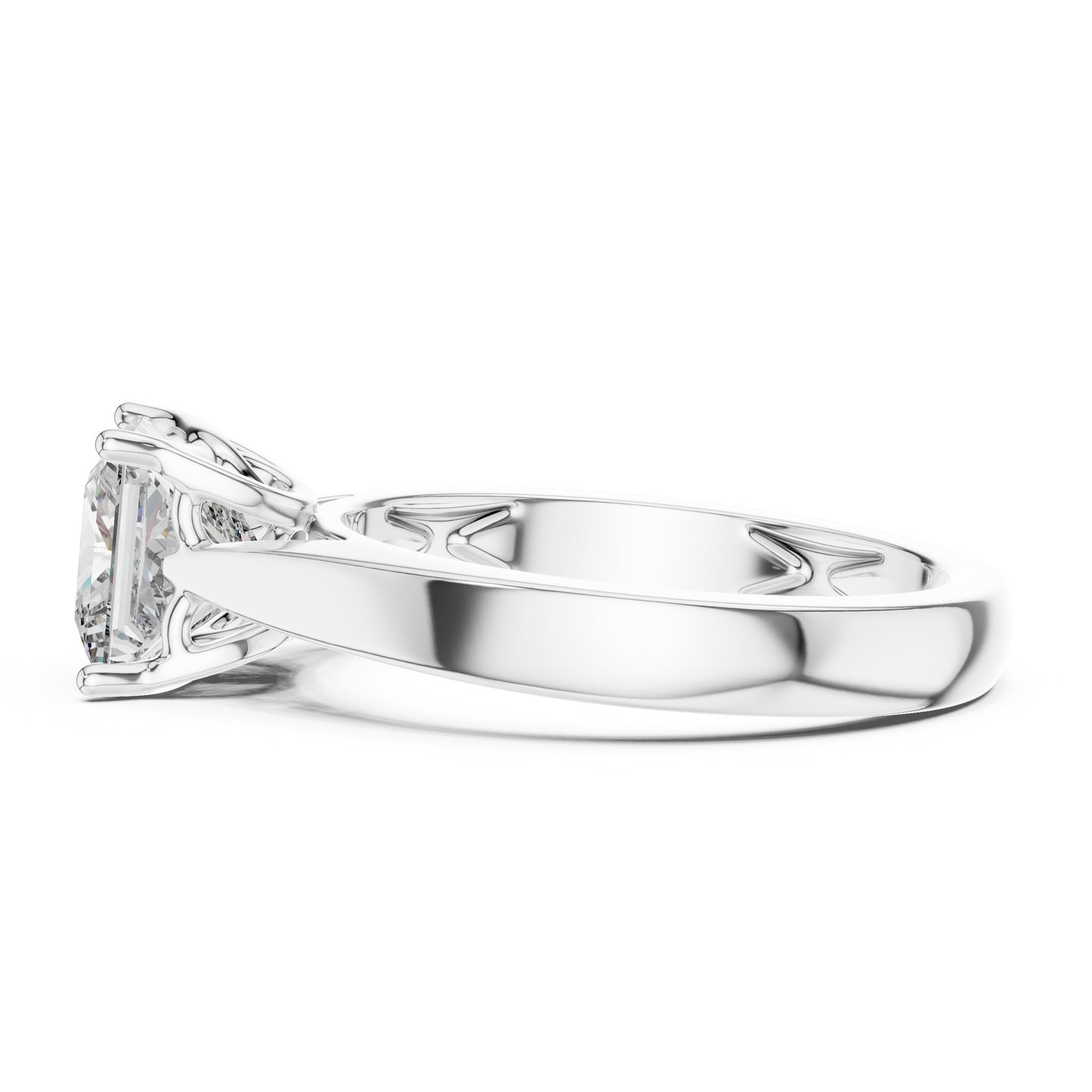 Cushion Solitaire Lab Grown Diamond Ring