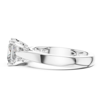 Cushion Solitaire Lab Grown Diamond Ring