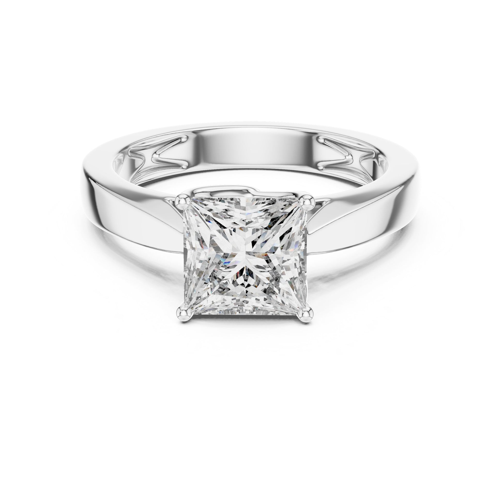Cushion Solitaire Lab Grown Diamond Ring