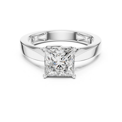 Cushion Solitaire Lab Grown Diamond Ring