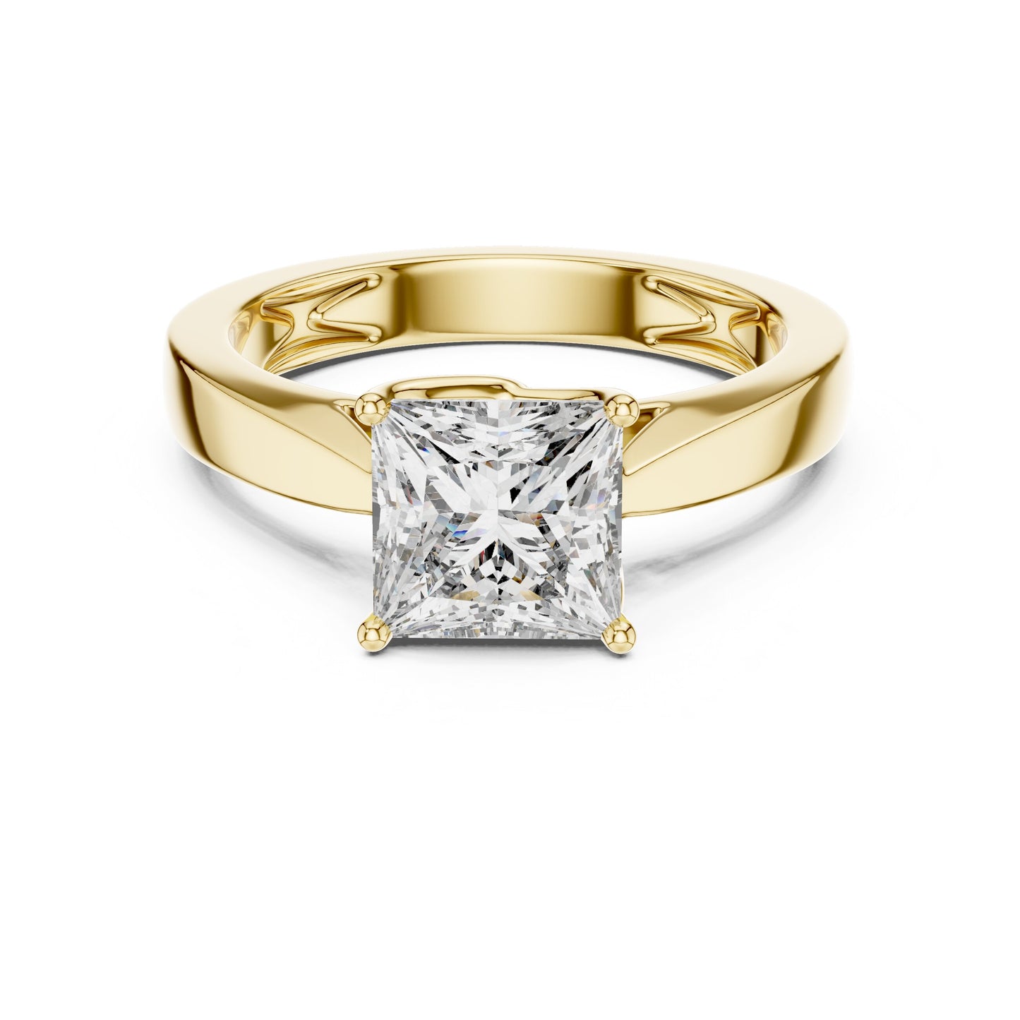 Cushion Solitaire Lab Grown Diamond Ring
