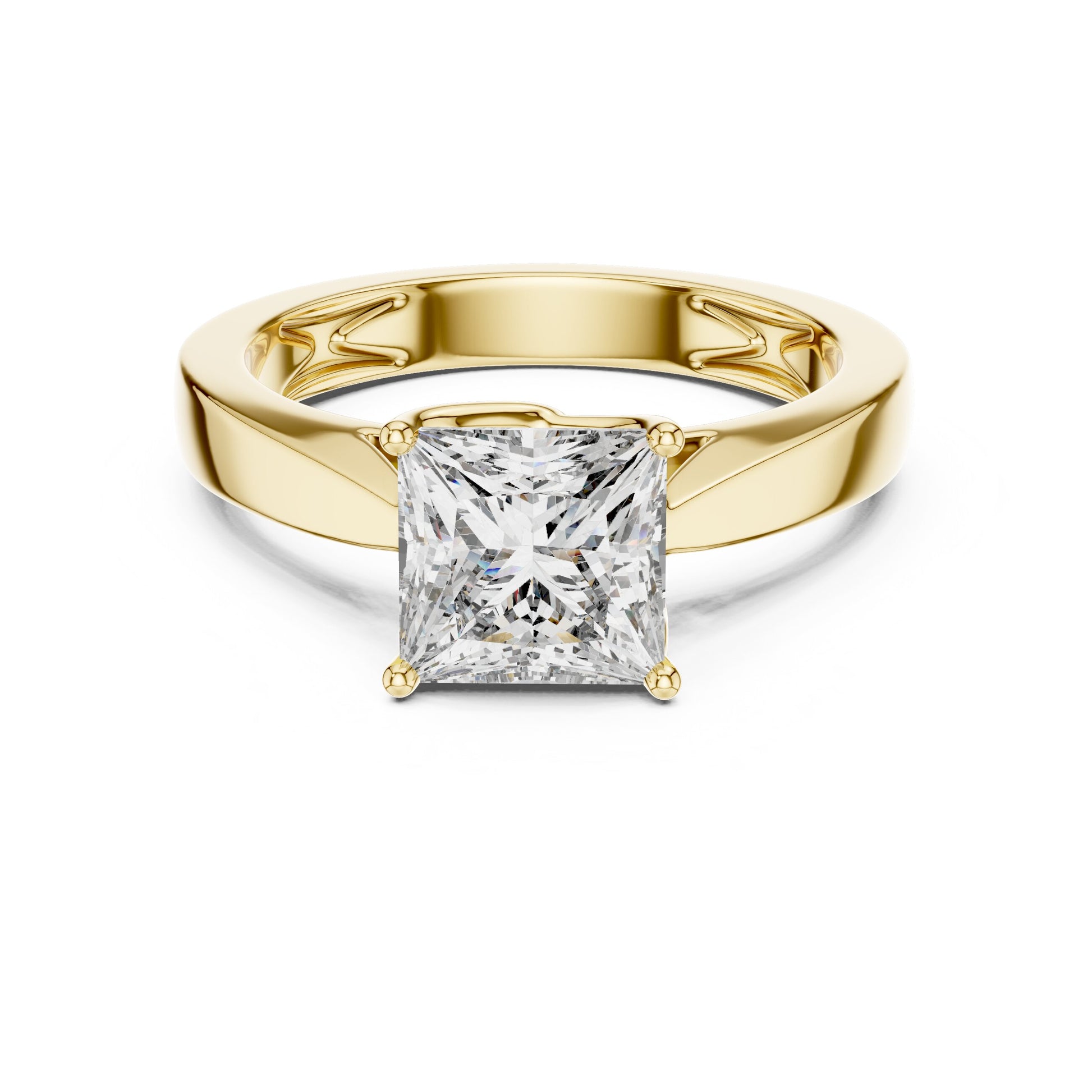 Cushion Solitaire Lab Grown Diamond Ring