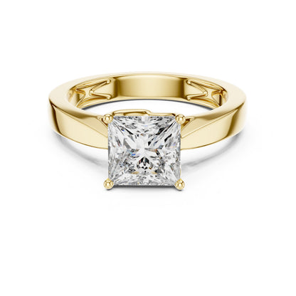 Cushion Solitaire Lab Grown Diamond Ring