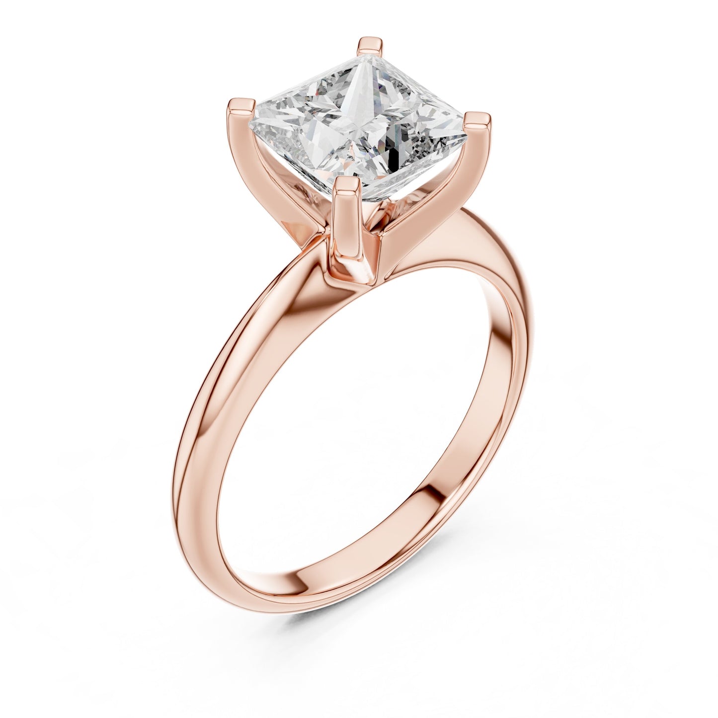 Cushion Solitaire Lab Grown Diamond Ring