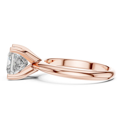 Cushion Solitaire Lab Grown Diamond Ring