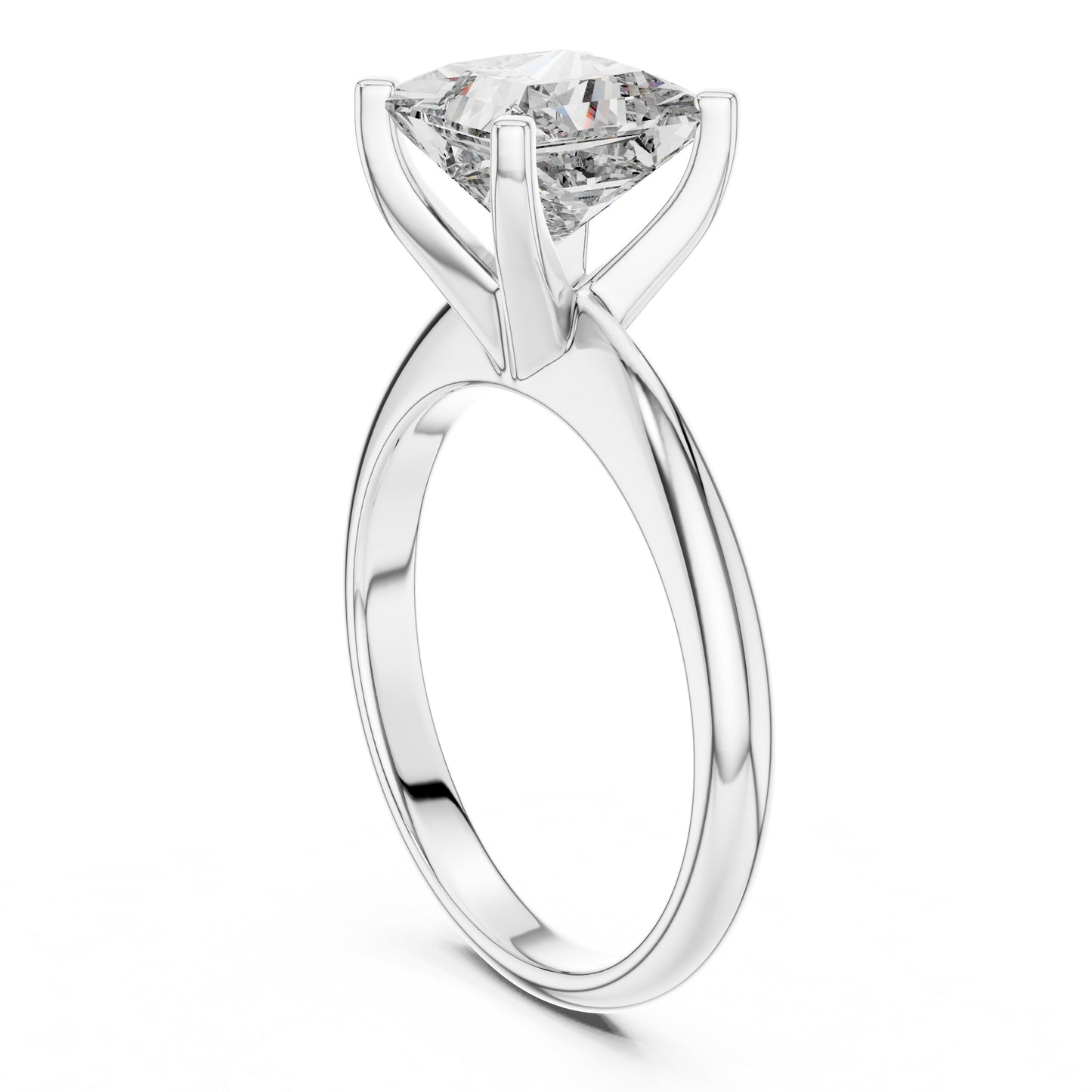 Cushion Solitaire Lab Grown Diamond Ring