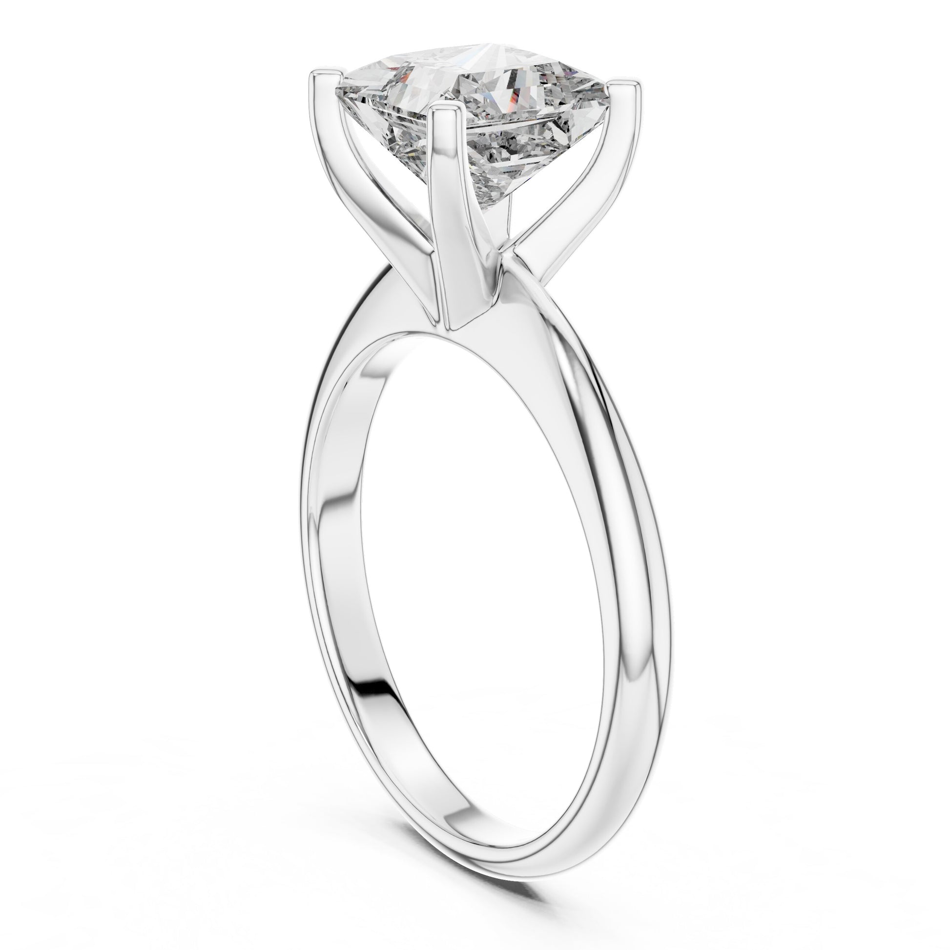 Cushion Solitaire Lab Grown Diamond Ring