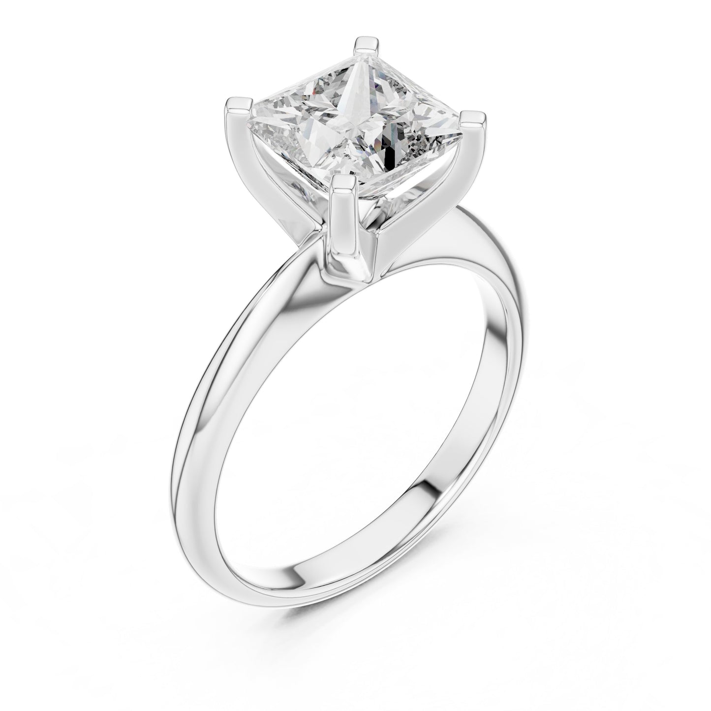 Cushion Solitaire Lab Grown Diamond Ring