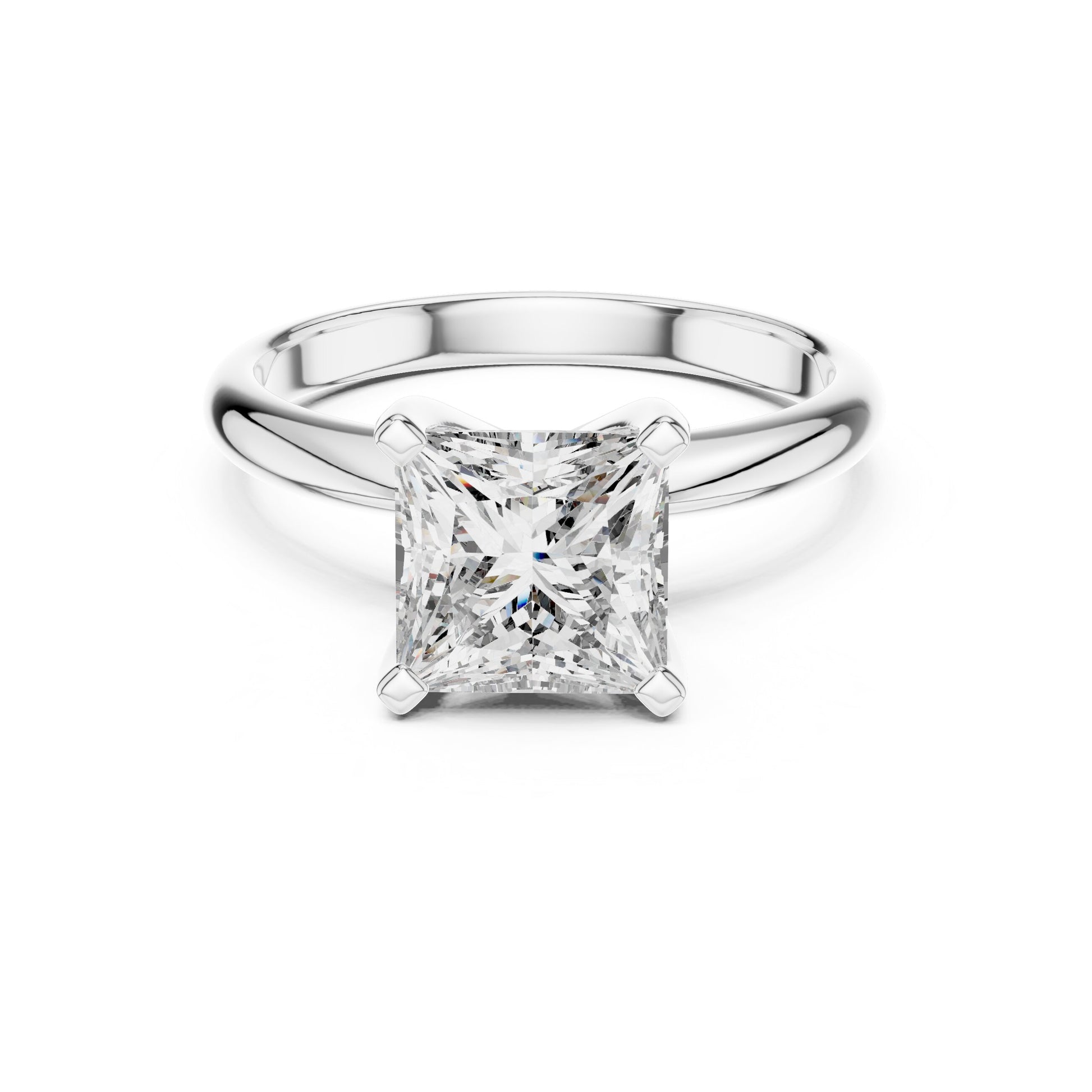 Cushion Solitaire Lab Grown Diamond Ring