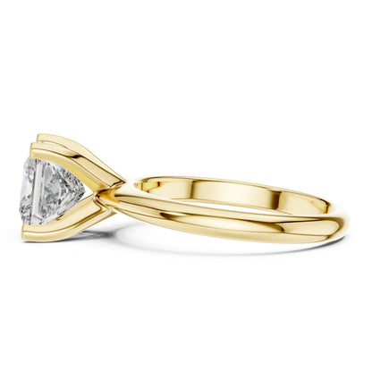 Cushion Solitaire Lab Grown Diamond Ring