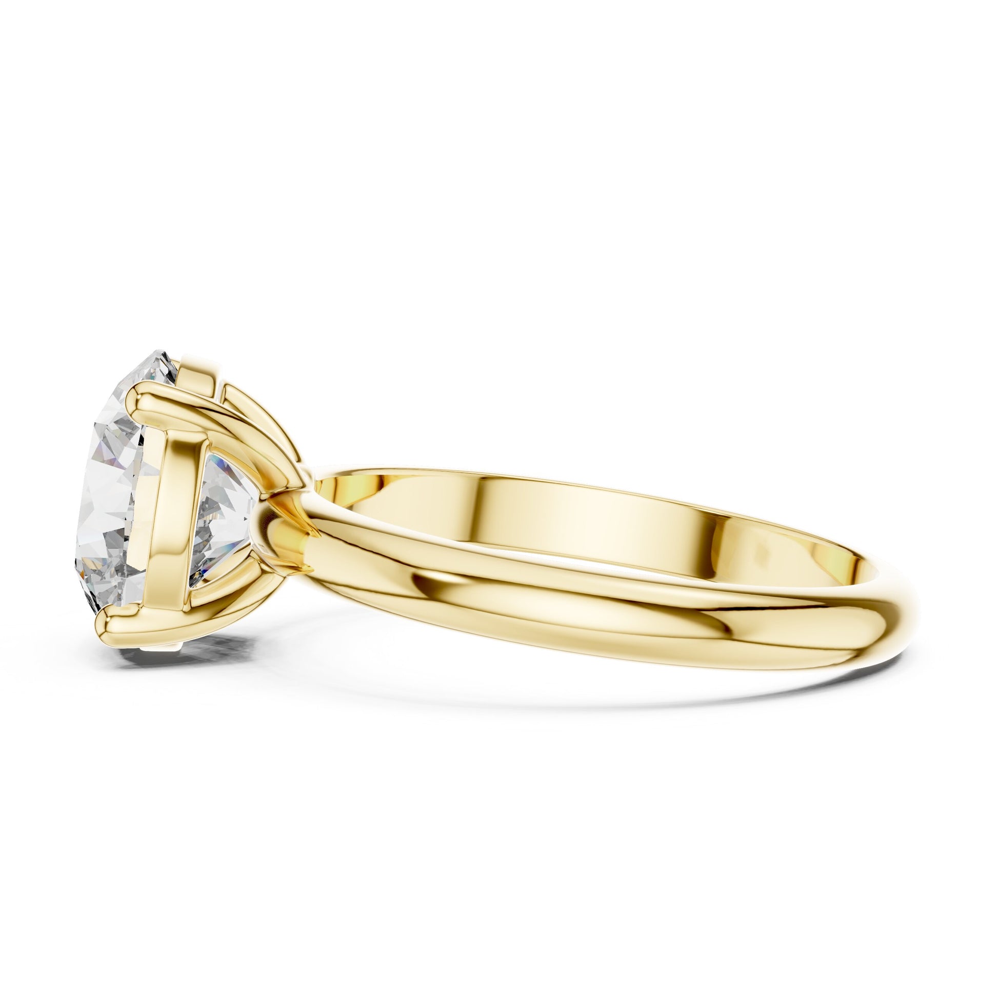 Round Solitaire Lab Grown Diamond Ring