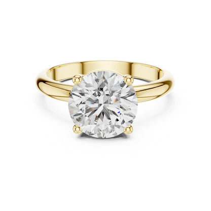 Round Solitaire Lab Grown Diamond Ring